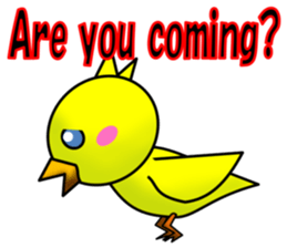 A chick and egg(English) sticker #10004934