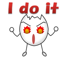 A chick and egg(English) sticker #10004935