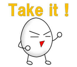 A chick and egg(English) sticker #10004937