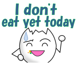 A chick and egg(English) sticker #10004939