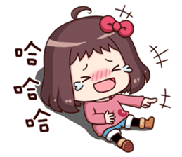 Ms.Red Bean 3 useful replies sticker #10005065