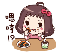 Ms.Red Bean 3 useful replies sticker #10005077