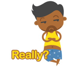 Romy & July - We're just friends.. :) EN sticker #10005153