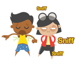 Romy & July - We're just friends.. :) EN sticker #10005166