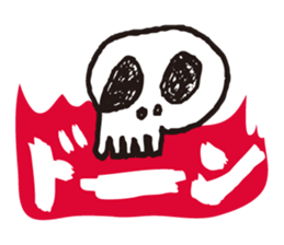 Skull mania sticker #10005391