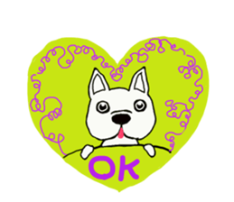 Busakawa dog lovable! Full of dog sticker #10005730