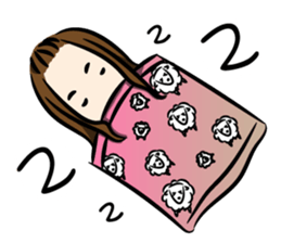 the yellow-dressed girl sticker #10005964