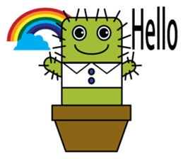 The Cactus Family (English Version) sticker #10006024