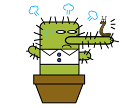 The Cactus Family (English Version) sticker #10006030