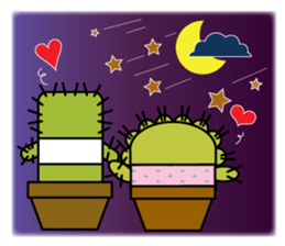 The Cactus Family (English Version) sticker #10006033