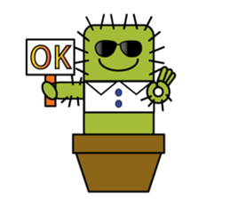 The Cactus Family (English Version) sticker #10006038