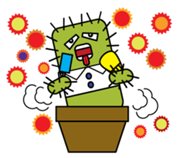 The Cactus Family (English Version) sticker #10006043