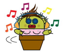 The Cactus Family (English Version) sticker #10006044