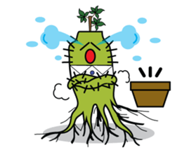 The Cactus Family (English Version) sticker #10006051
