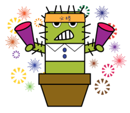 The Cactus Family (English Version) sticker #10006058