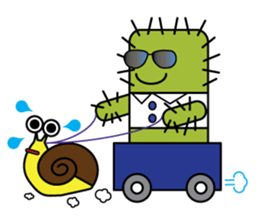 The Cactus Family (English Version) sticker #10006059