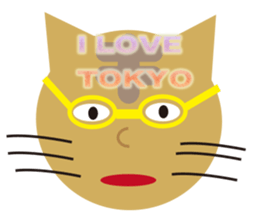 MANY CUTE JAPANESE CATS sticker #10006519