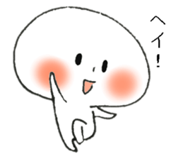 Persons' white 1 sticker #10007087