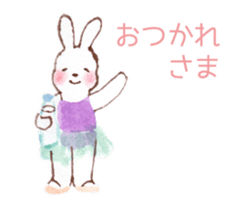March Rabbit *Ballet Class sticker #10007325