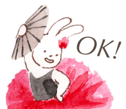 March Rabbit *Ballet Class sticker #10007327