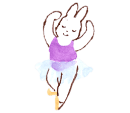 March Rabbit *Ballet Class sticker #10007332