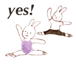 March Rabbit *Ballet Class sticker #10007338