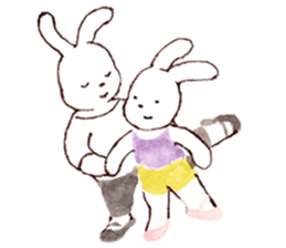 March Rabbit *Ballet Class sticker #10007339