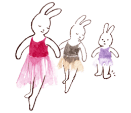 March Rabbit *Ballet Class sticker #10007340