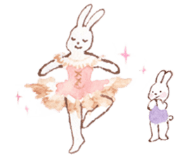 March Rabbit *Ballet Class sticker #10007341