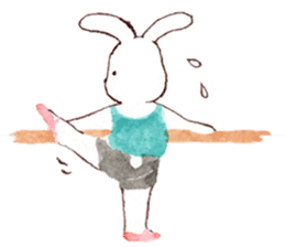 March Rabbit *Ballet Class sticker #10007344