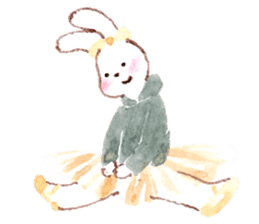 March Rabbit *Ballet Class sticker #10007347