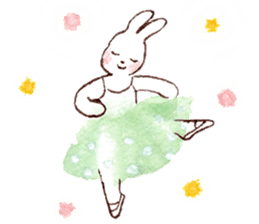 March Rabbit *Ballet Class sticker #10007358
