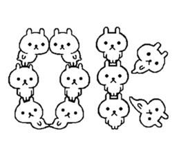 three hundred rabbit sticker #10007441