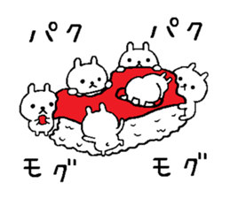 three hundred rabbit sticker #10007455