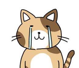 fat cat stamp sticker #10007839