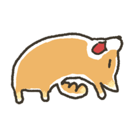 Unrestrained Shiba Inu living sticker #10008007