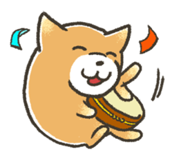 Unrestrained Shiba Inu living sticker #10008010