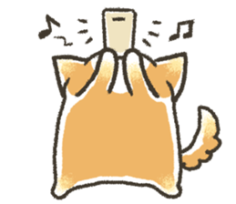 Unrestrained Shiba Inu living sticker #10008024