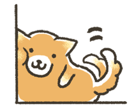 Unrestrained Shiba Inu living sticker #10008026