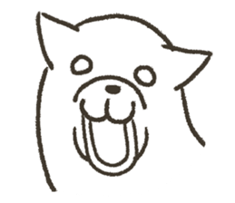 Unrestrained Shiba Inu living sticker #10008033