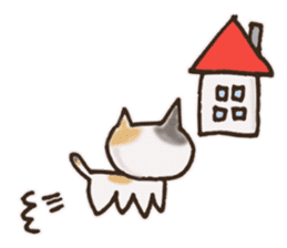 Kaneko of the Japanese cat sticker #10008544