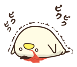 Yuru koro bird sticker #10009263