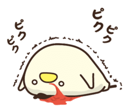 Yuru koro bird sticker #10009263