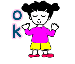 Daily conversation of cute Yuzu-chan sticker #10009956