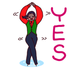 Go! Men's figure skater!2 sticker #10010202