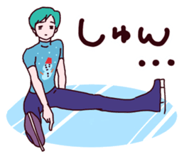 Go! Men's figure skater!2 sticker #10010219