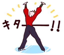 Go! Men's figure skater!2 sticker #10010220