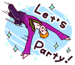 Go! Men's figure skater!2 sticker #10010221