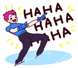 Go! Men's figure skater!2 sticker #10010223