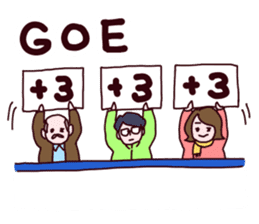 Go! Men's figure skater!2 sticker #10010225